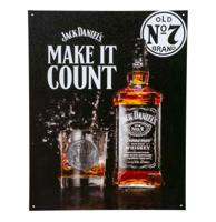 Jack Daniel&apos;s - Make It Count Metalen Wandbord 30.5 x 40,5 cm