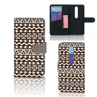 Nokia 6.1 (2018) Telefoon Hoesje Aztec Brown - thumbnail