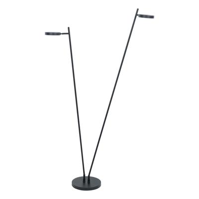 Highlight Design vloerlampRound Move zwart 2-lichts - V4118.01