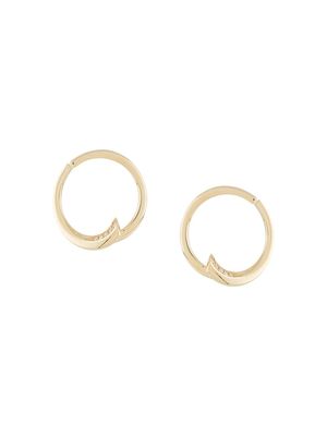 LE STER boucles d'oreilles Pin Wheel en or jaune 18ct ornées de diamants
