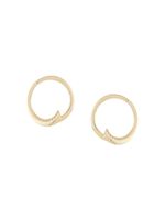 LE STER boucles d'oreilles Pin Wheel en or jaune 18ct ornées de diamants - thumbnail