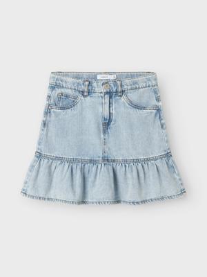 Name it zomer jeans short meisjes - licht blauw denim - Nkfnynne