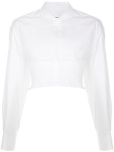 Alexander Wang chemise en coton à design superposé - Blanc