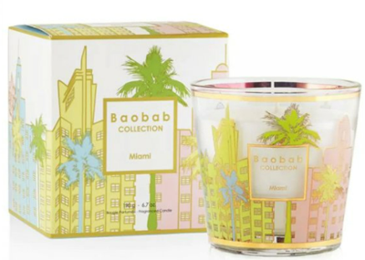 Baobab Home Geurkaars My First Baobab Home Geurkaars Miami Candle 190gr