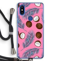 Kokosnoot roze: Xiaomi Mi Mix 3 Transparant Hoesje met koord