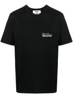 MSGM t-shirt en coton à logo imprimé - Noir