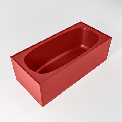 Vrijstaand bad Mondiaz Freeze | 180x85 cm | Solid surface | Ovaal | Fire
