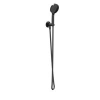 Handdoucheset IVY Set Bestaande Uit Doucheslang 150 cm, Wandhouder Met Uitlaat En Staafhanddouche Zwart Chroom PVD