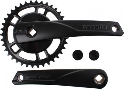 Gazelle Crankstel strixvaria 38t aluminium/staal zwart