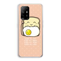 Sleep All Day: Oppo A95 5G Transparant Hoesje Sleep All Day: Oppo A95 5G Transparant Hoesje