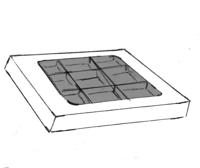 Bonbon doosjes - Chocolade doosje - presentatiedoos BASIC wit - 24 stuks