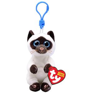 TY Beanie Babies Bellies Clip Knuffel Kat Miso 10 cm