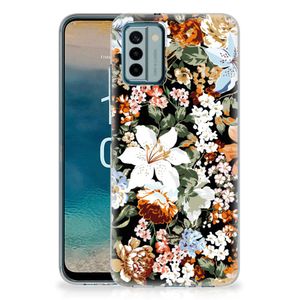 TPU Case voor Nokia G22 Dark Flowers