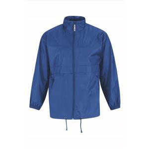 Windjas/windbreaker - heren - kobalt blauw - met capuchon