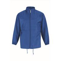 Windjas/windbreaker - heren - kobalt blauw - met capuchon - thumbnail