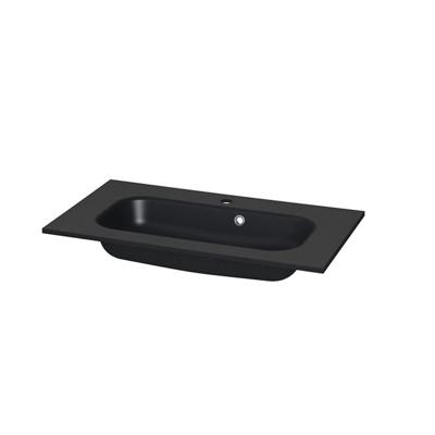 Wastafel Tiger S-line Oval 80 cm Mat Zwart