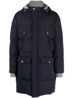 Brunello Cucinelli doudoune à capuche - Bleu