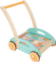 Pastel loopwagen met 34 blokken