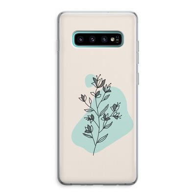 Violets are blue: Samsung Galaxy S10 Plus Transparant Hoesje