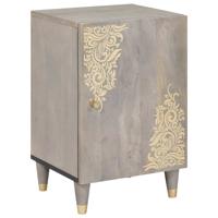 Badkamer Kast Grijs 38 x 33 x 58 cm Massief mangohout