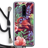 Papegaaien: OnePlus 7 Pro Transparant Hoesje met koord