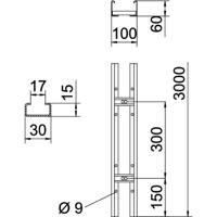 OBO Bettermann 6209608 Kabelgeleider (l x b x h) 3 m x 100.00 mm x 60.00 mm 3 m