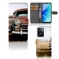 PPO A57 | A57s | A77 4G Telefoonhoesje met foto Vintage Auto - thumbnail