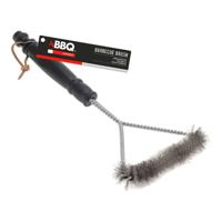 Barbecue Reinigingsborstel BBQ Collection 30 x 16 cm Zwart Zilverkleurig