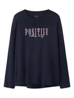 Name it winter shirt meisjes - navy blauw - NkfViolet - loose fit
