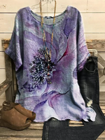 Crew Neck Vacation  Floral Top - thumbnail