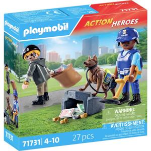 Playmobil Act!on Heros 71731 Zoeken naar sporen met hond