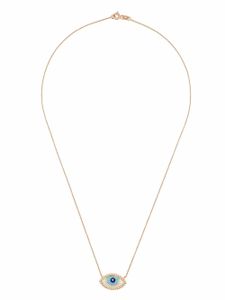 Monan collier en or 18ct orné d'émail - Rose