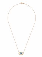 Monan collier en or 18ct orné d'émail - Rose