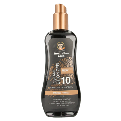 Australian Gold Spray gel met bronzer SPF10 237 Milliliter