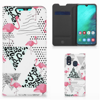 Samsung Galaxy A40 Hoesje maken Flamingo Triangle - thumbnail