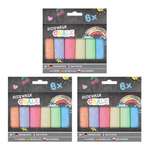 Stoepkrijt - 18 stuks - multi kleuren - L14 cm