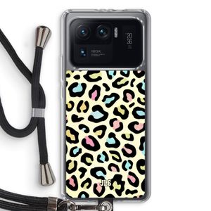 Leopard pattern: Xiaomi Mi 11 Ultra Transparant Hoesje met koord