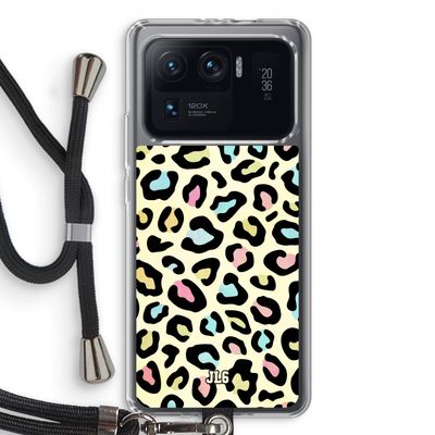 Leopard pattern: Xiaomi Mi 11 Ultra Transparant Hoesje met koord