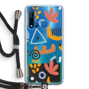 Abstract: Huawei P20 Lite (2019) Transparant Hoesje met koord