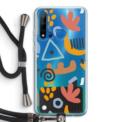 Abstract: Huawei P20 Lite (2019) Transparant Hoesje met koord