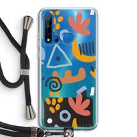 Abstract: Huawei P20 Lite (2019) Transparant Hoesje met koord Abstract: Huawei P20 Lite (2019) Transparant Hoesje met koord