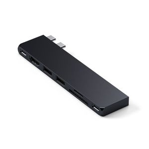 Satechi ST-HUCPHSD notebook dock & poortreplicator Docking USB 3.2 Gen 2 (3.1 Gen 2) Type-C Zwart