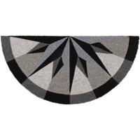 Luance Cozy Step Deurmat - anti slip - half maan - windroos print - 75 x 37 cm - schoonloopmat Luance Cozy Step Deurmat - anti slip - half maan - windroos print - 75 x 37 cm - schoonloopmat