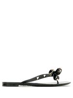 Valentino Garavani sandales plates Rockstud - Noir - thumbnail