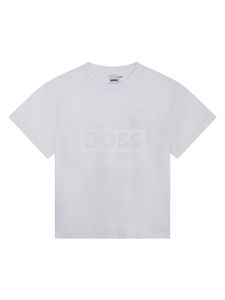 BOSS Kidswear t-shirt en coton à logo imprimé - Blanc