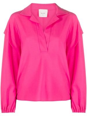 Alysi blouse à effet d'épaules descendues - Rose