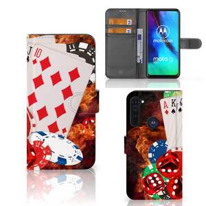 Motorola Moto G Pro Wallet Case met Pasjes Casino