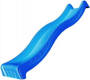 Glijbaan tuin blauw 265cm voor houten speeltoestellen