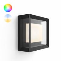 Philips Wandlamp vierkantHue Econic Vitrine zwart - 1743830P7