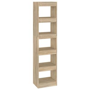 The Living Store Boekenkast - Sonoma eiken - 40x30x166 cm - Bewerkt hout